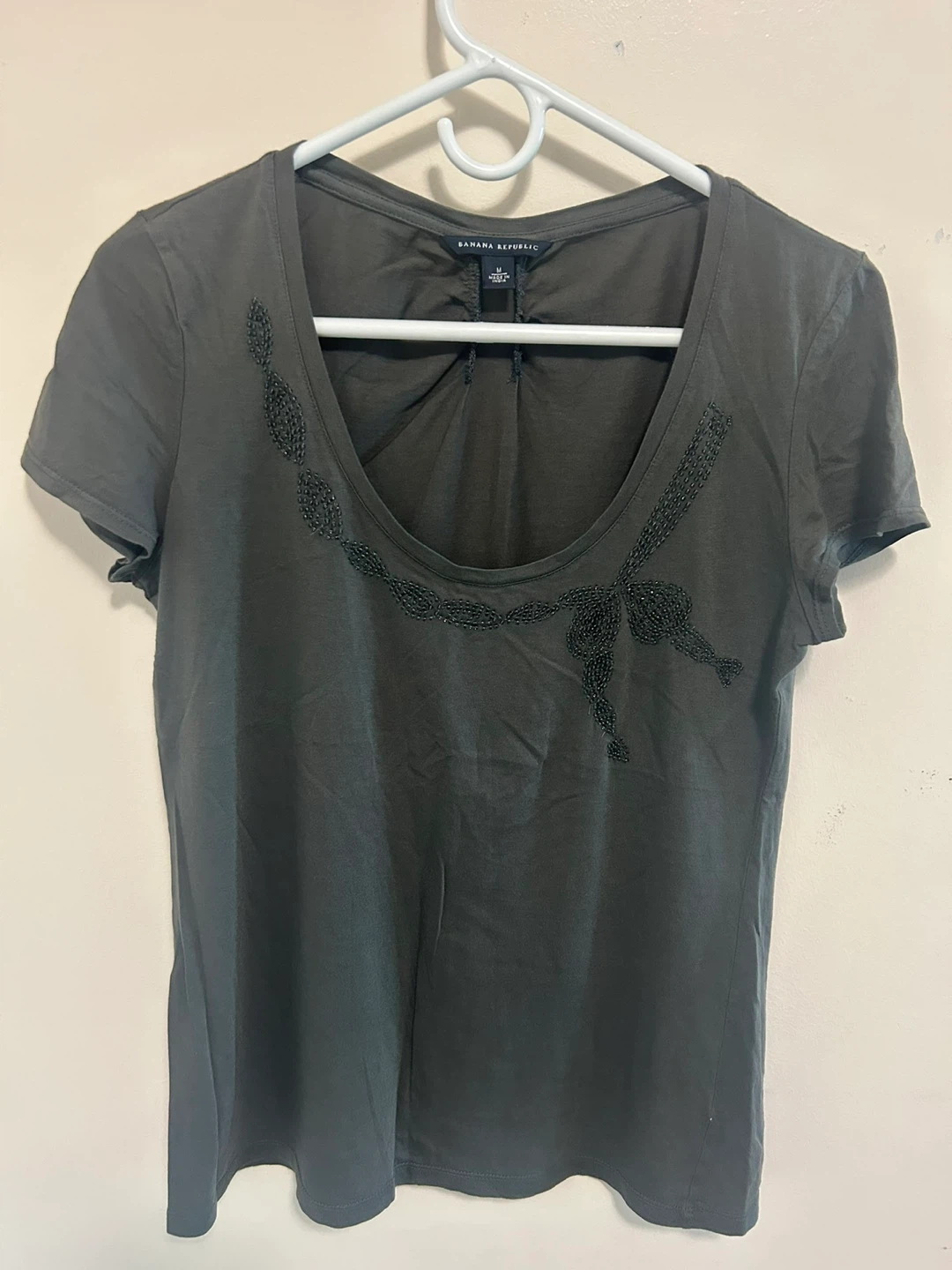 Banana Republic Beaded Short Sleeve Shirt - photo 2