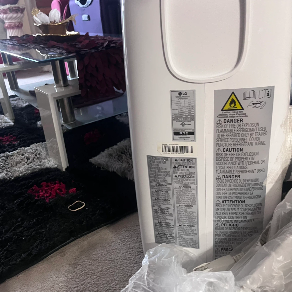 LG 3-in-1 Portable Air Conditioner & Dehumidifier LP0721WSR - photo 3