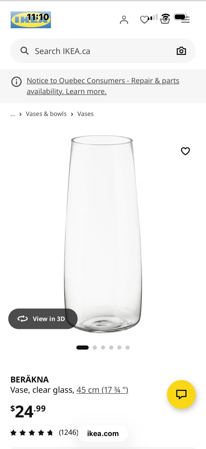 Tall vase