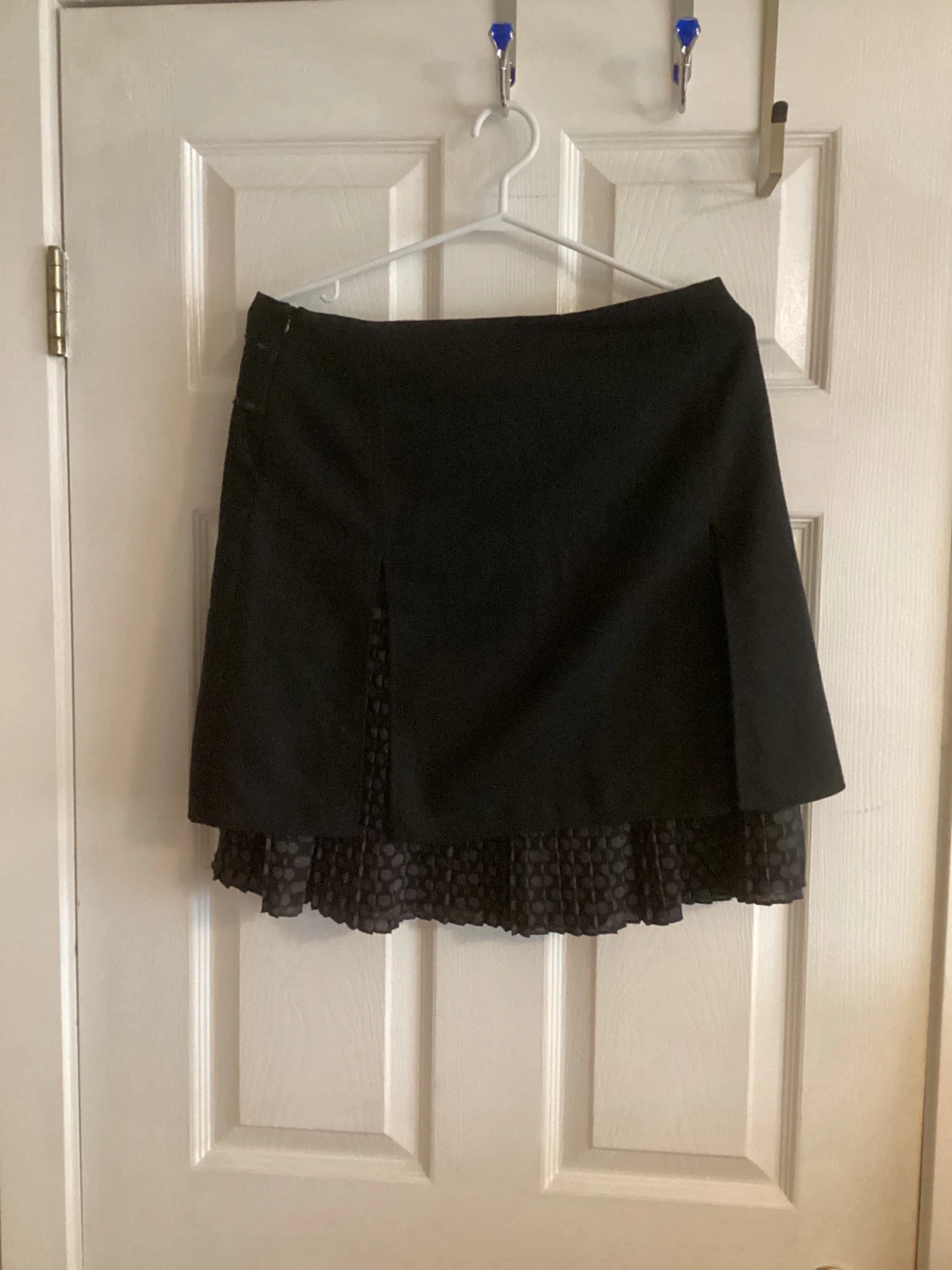 Promod Black Pleated Skirt with Bow Detail - photo 3