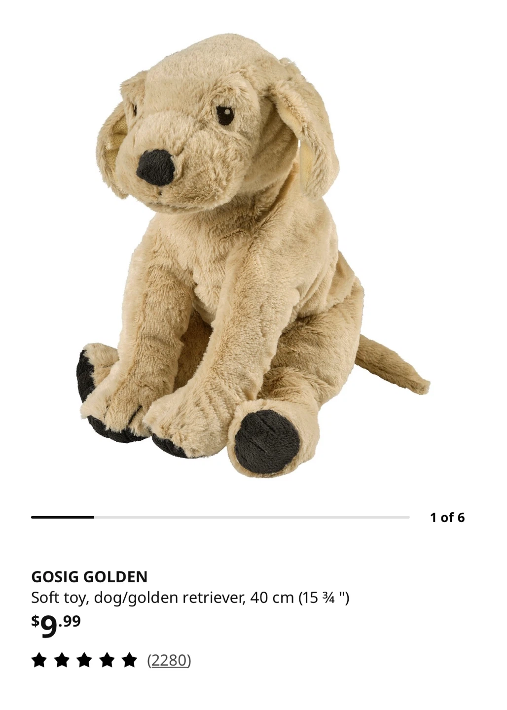 IKEA golden retriever soft toy - photo 3