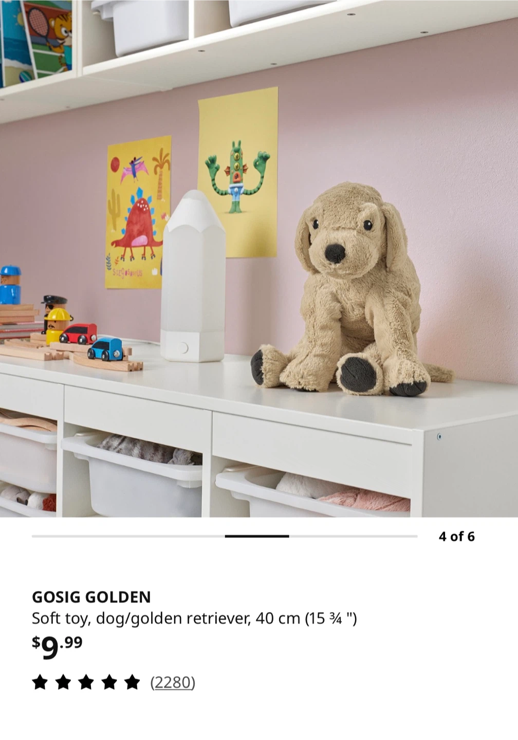 IKEA golden retriever soft toy - photo 4