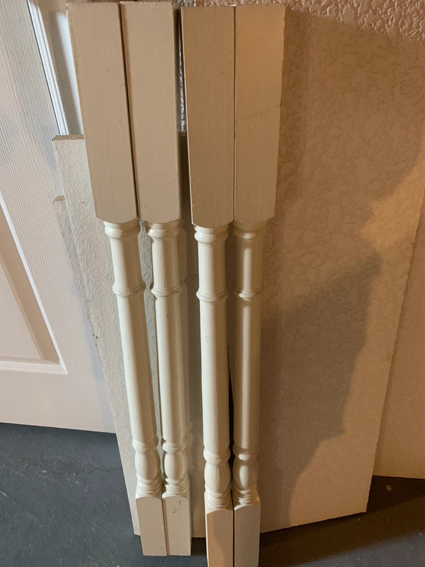 Set of 4 Decorative Wood Balusters