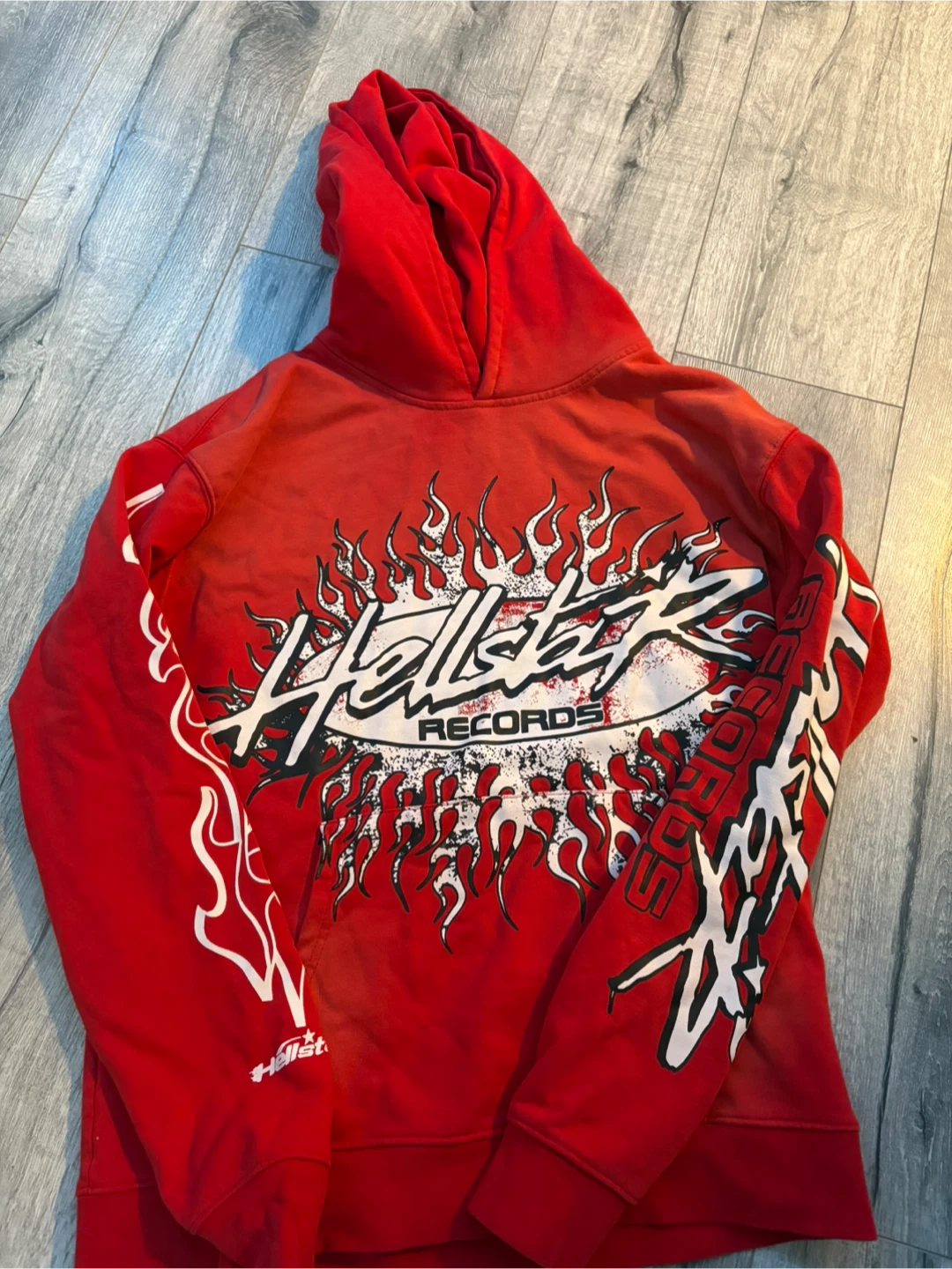 Hellstar Records Red Hoodie Size Medium