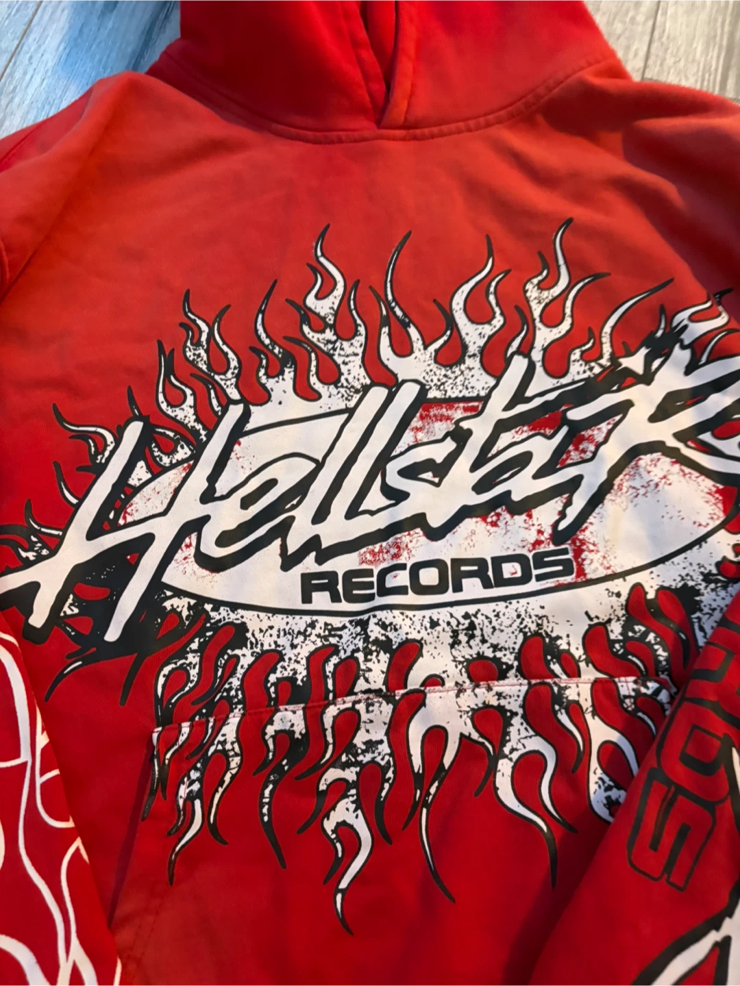 Hellstar Records Red Hoodie Size Medium - photo 2