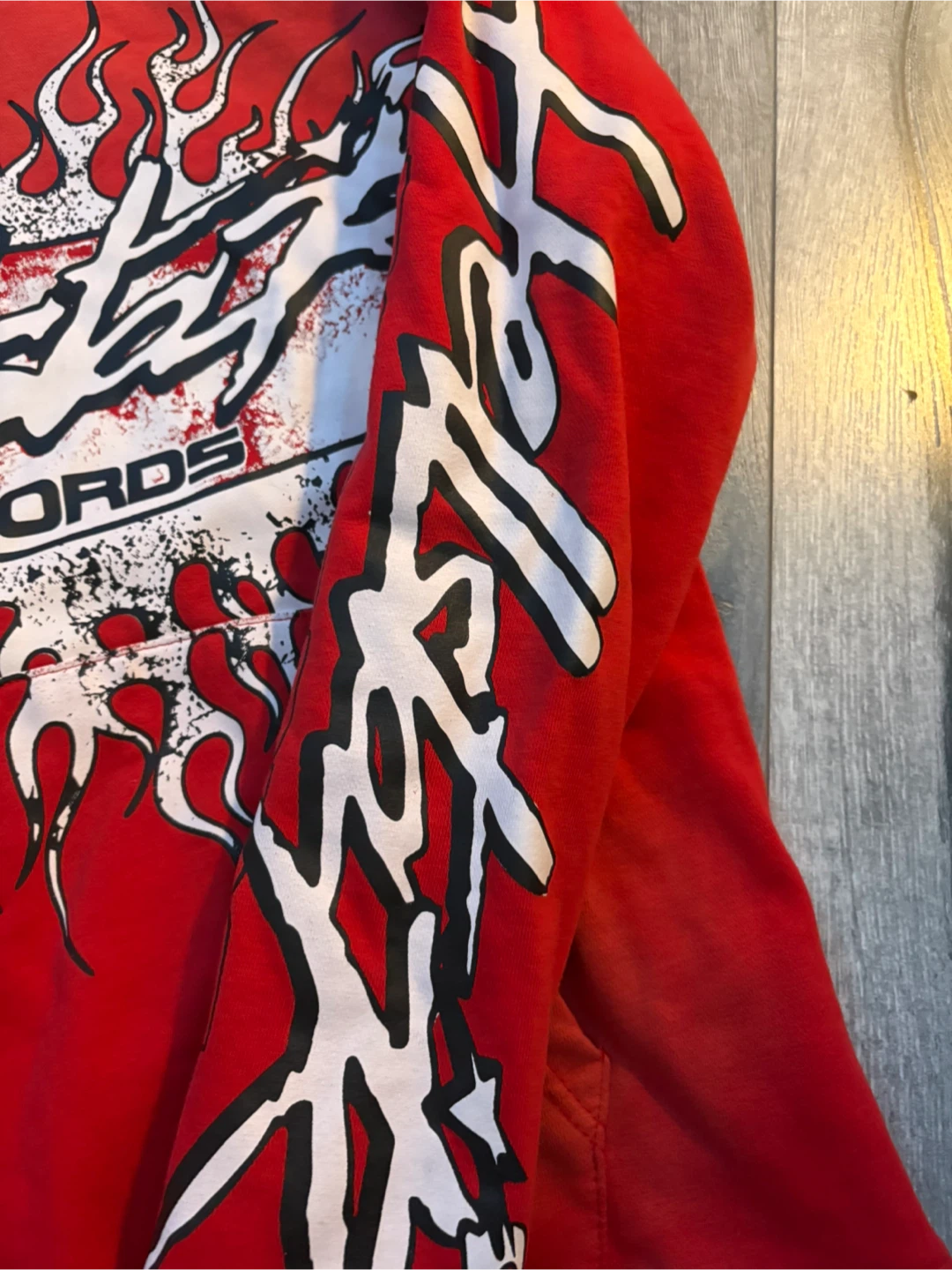 Hellstar Records Red Hoodie Size Medium - photo 3