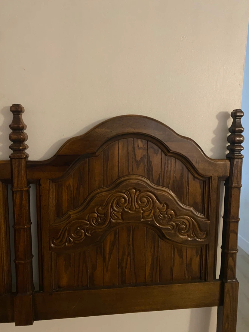 Vintage Wooden Headboard - photo 2
