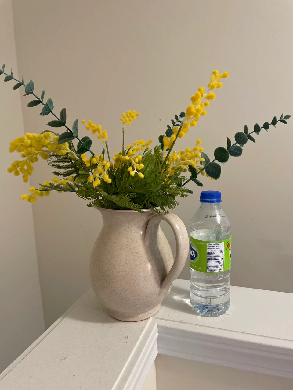Faux Yellow Floral Arrangement in Pitcher - photo 3