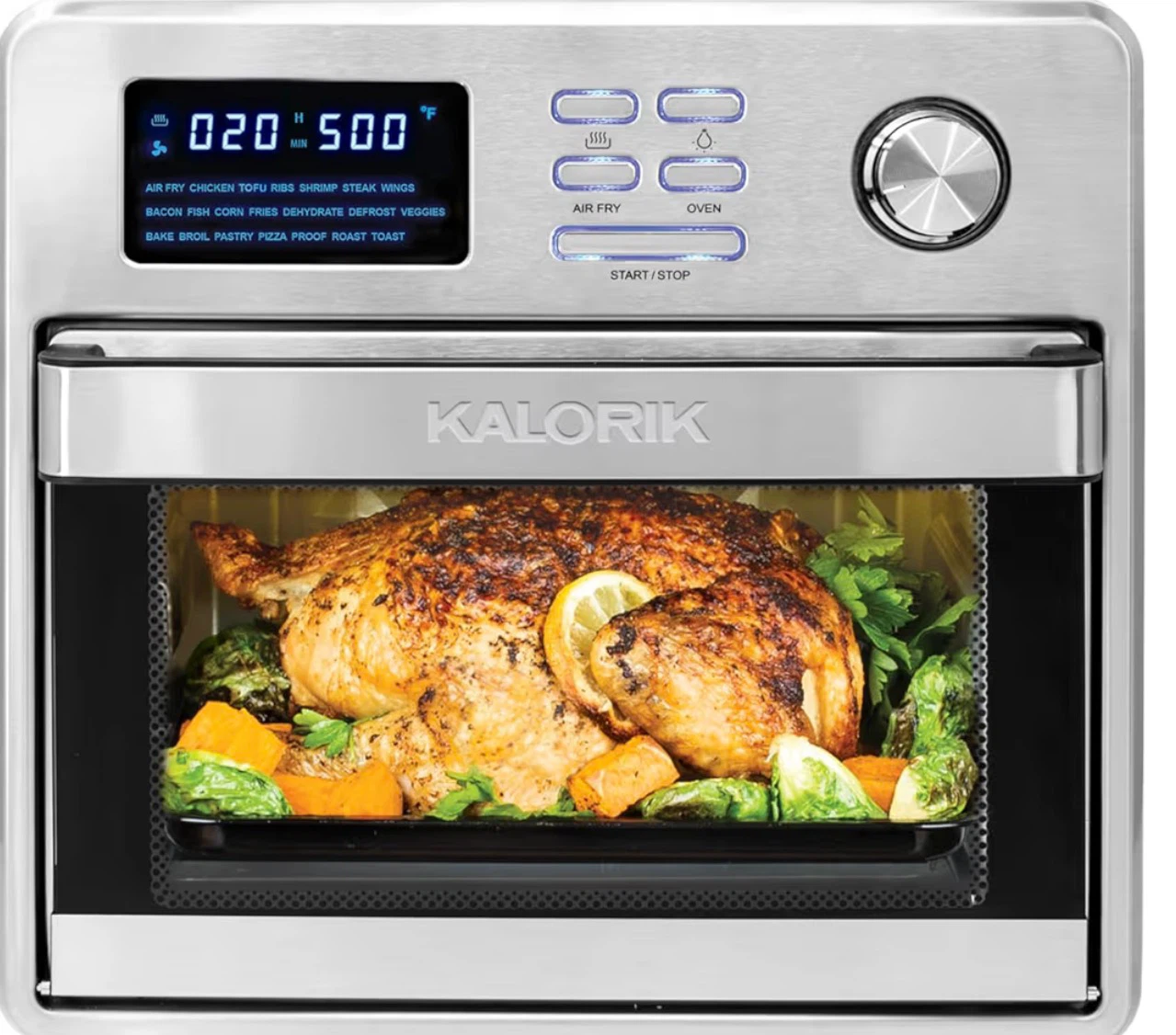 Kalorik MAXX 16 Quart Digital Air Fryer Oven, in Stainless Steel