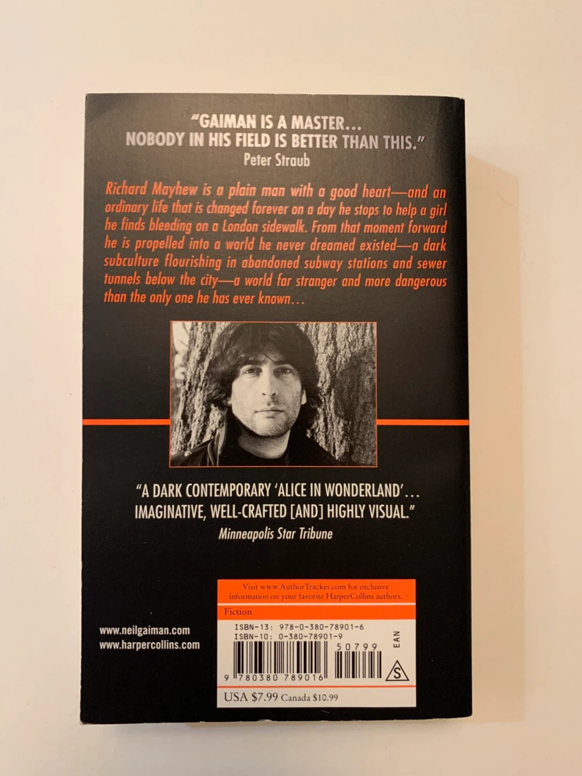 Neverwhere by Neil Gaiman Paperback Book - photo 2