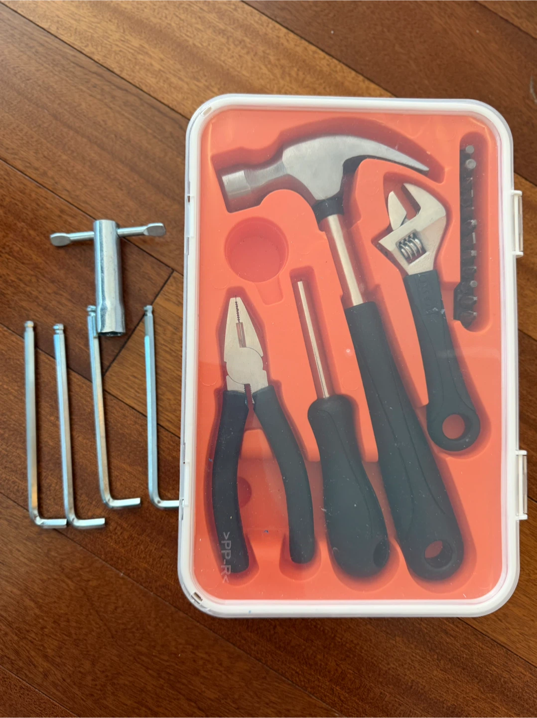 Tool Kit Set with Hammer, Pliers, Wrench & Screwdriver