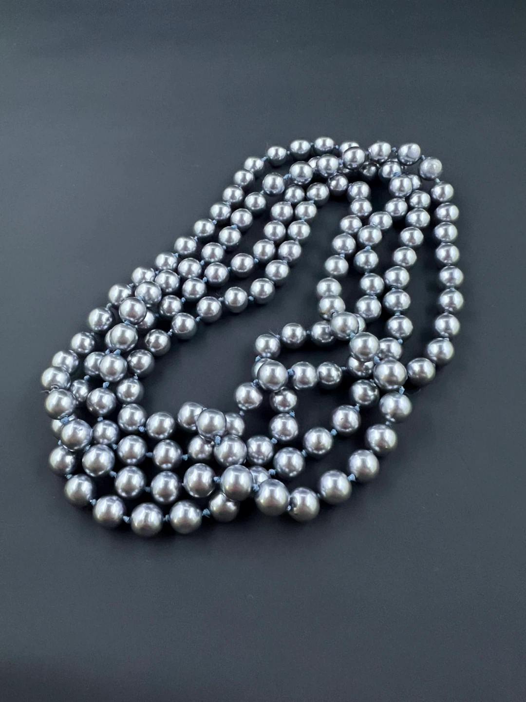 Vintage Faux Pearl Necklace – Continuous Opera Length
