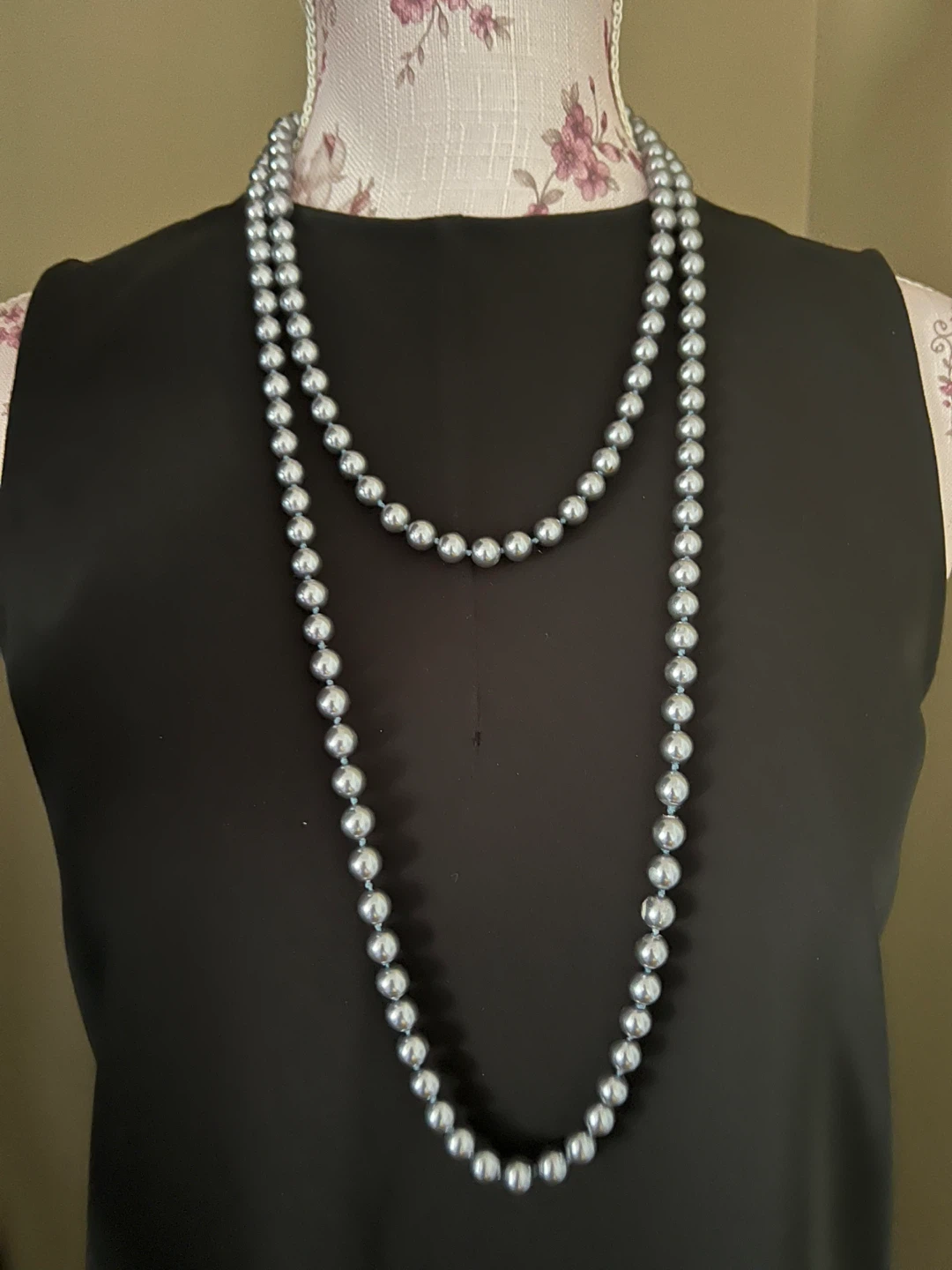 Vintage Faux Pearl Necklace – Continuous Opera Length - photo 2