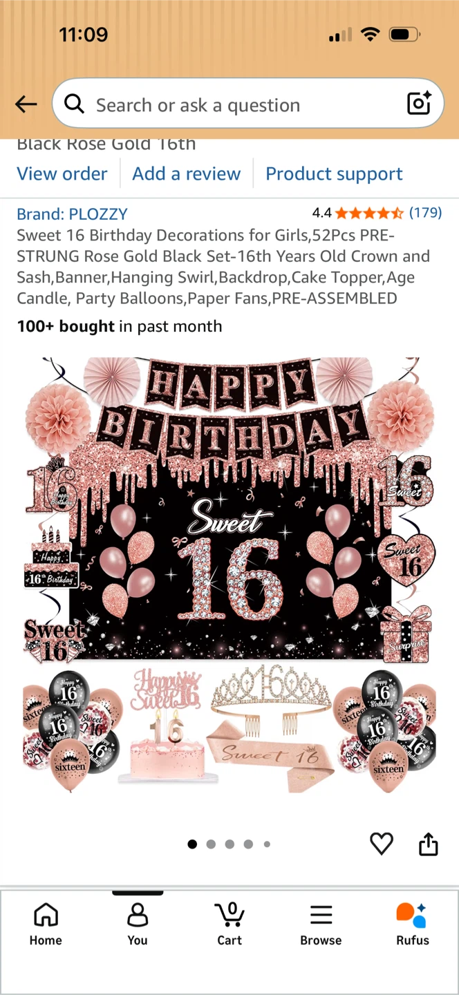 Sweet 16 Birthday Decorations