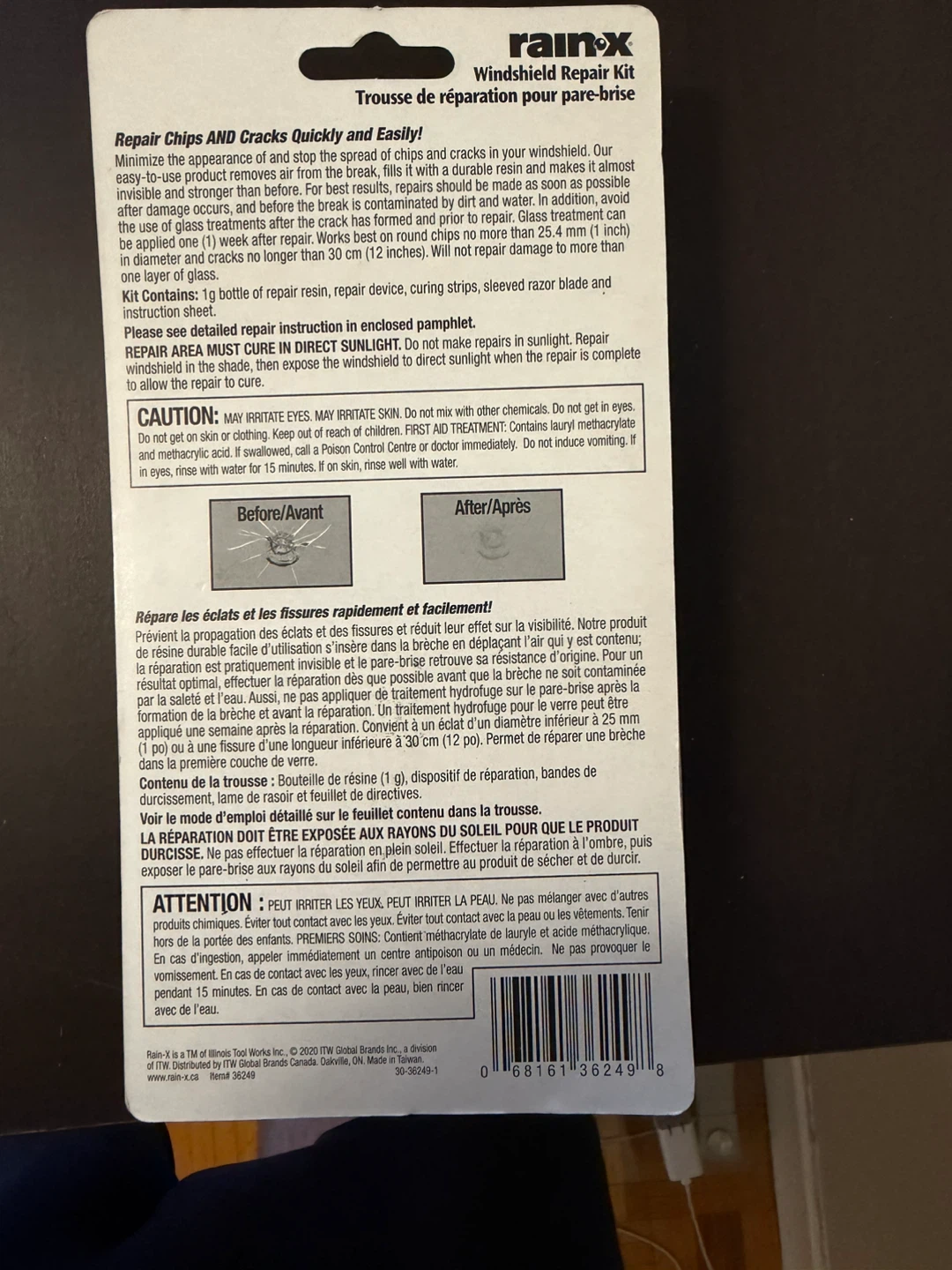 RainX Windshield Repair Kit - photo 2