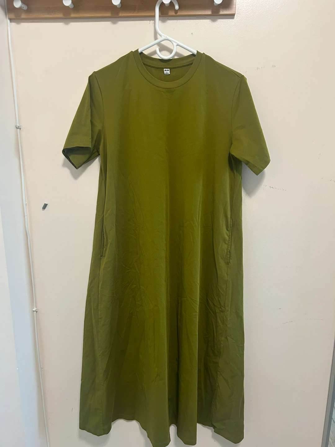 Uniqlo Olive Green T-Shirt Dress