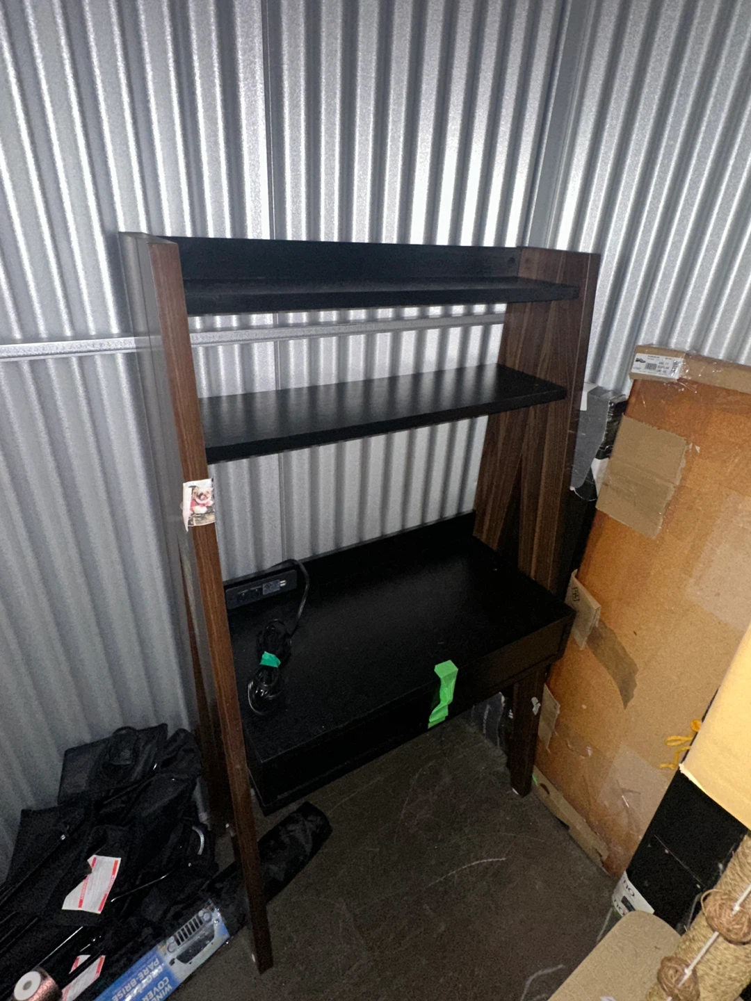 Ladder Desk with Shelves
