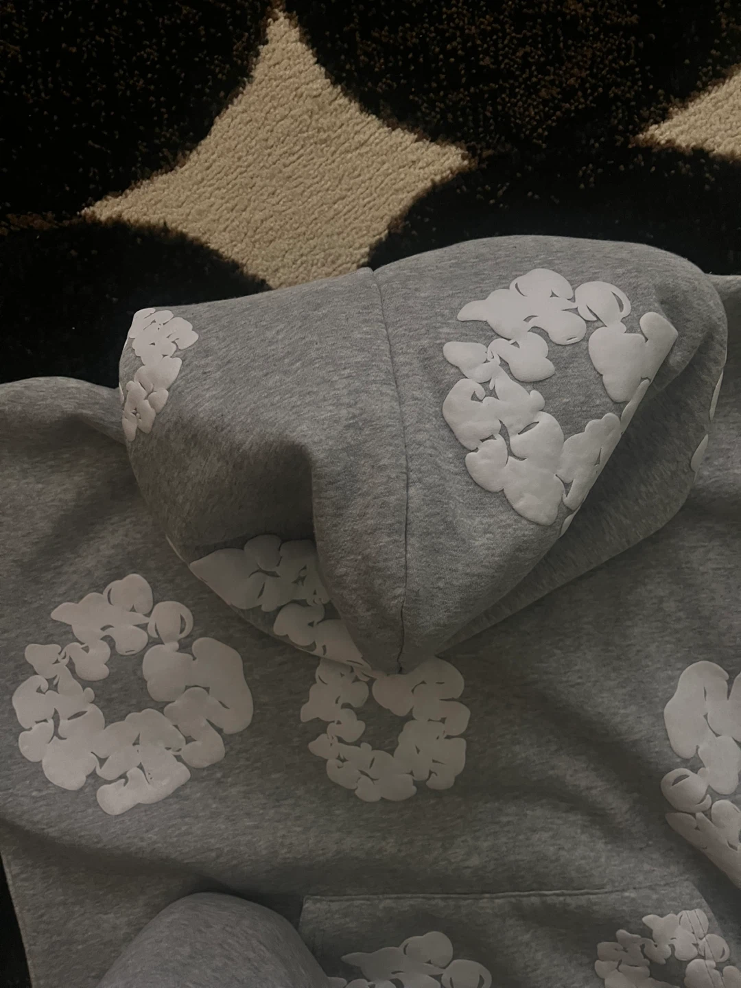 Denim tear grey hoodie