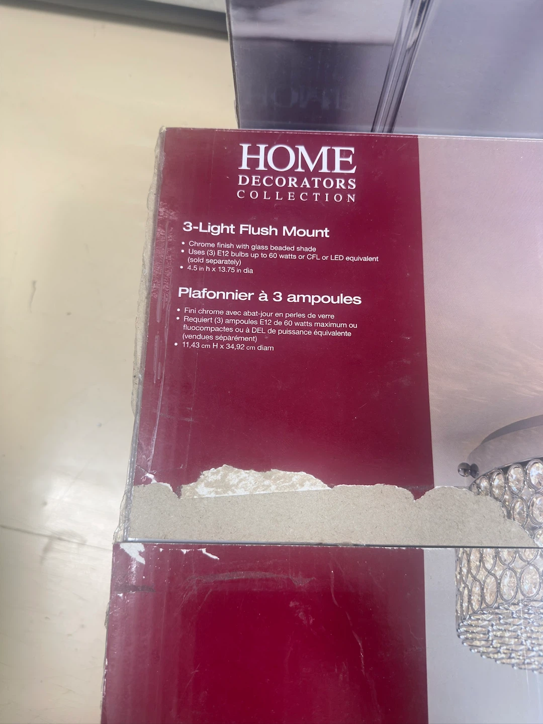 HOME Decorators Collection 3-Light Flush Mount - photo 2
