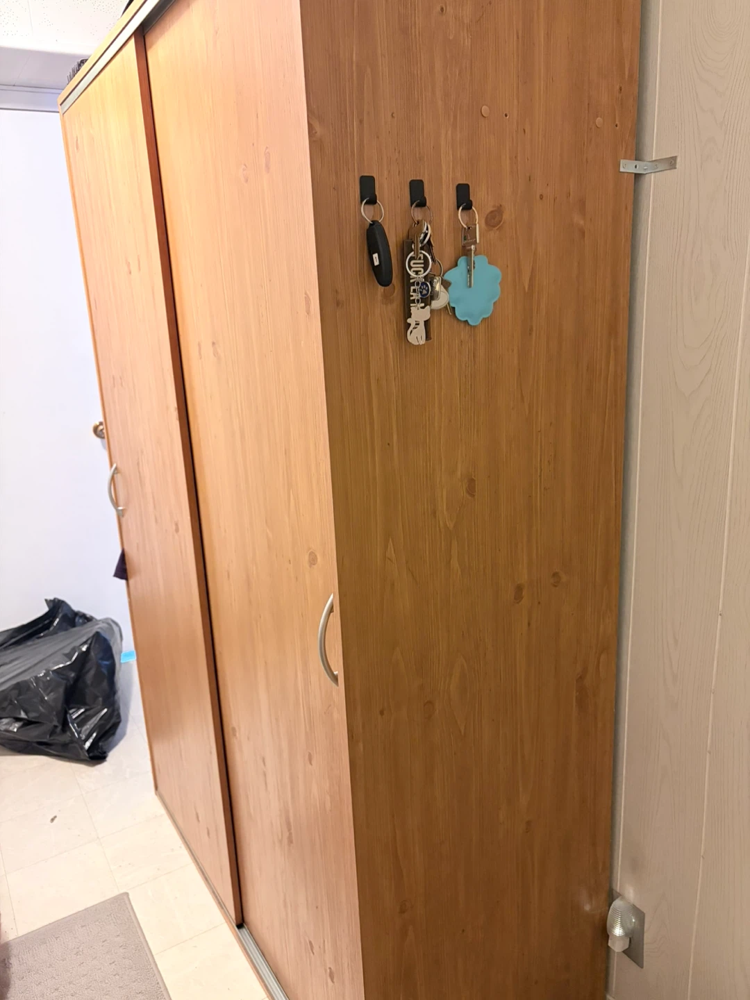 Wooden Wardrobe with Sliding Doors