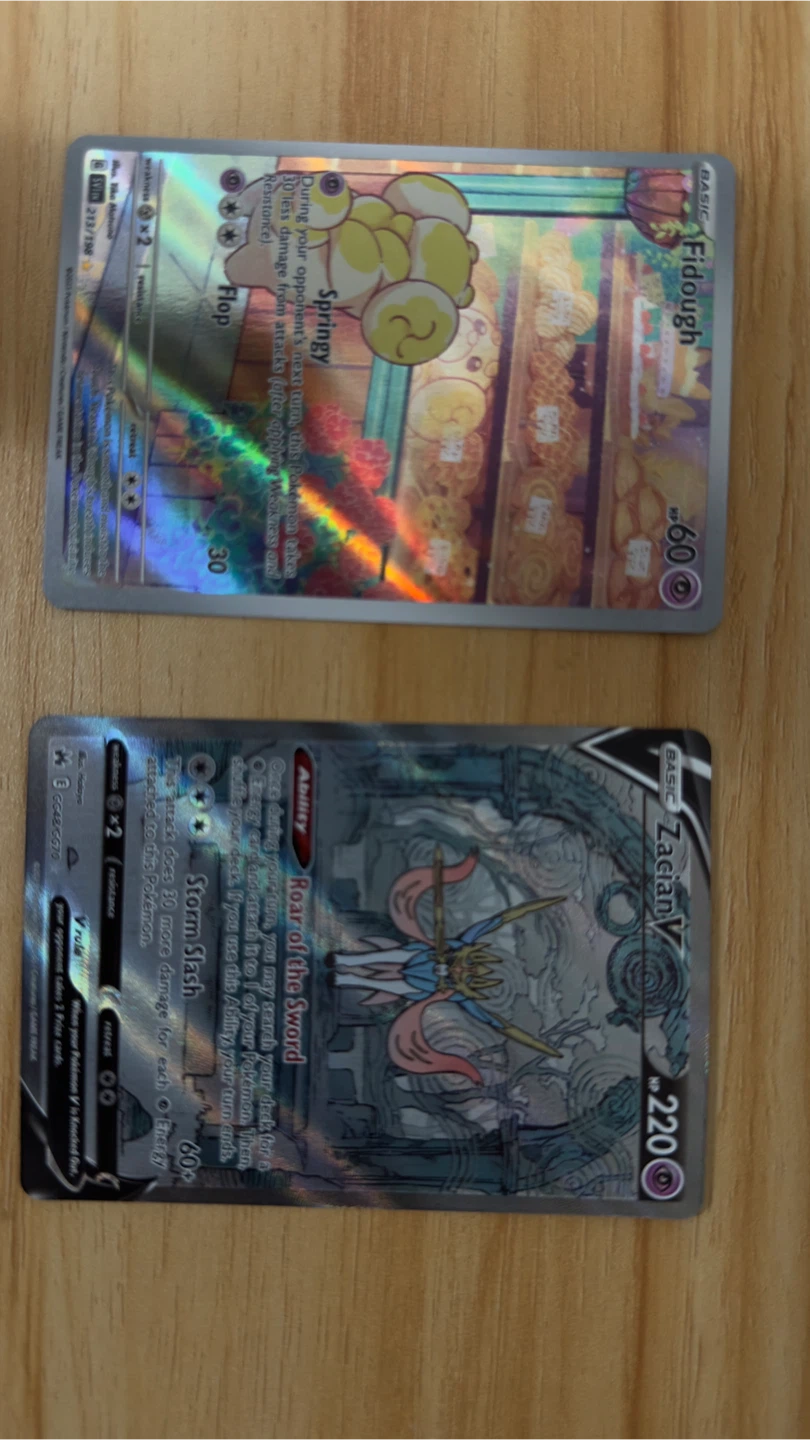 Pokémon Cards – Fidough Illustration Rare & Zacian V - photo 3
