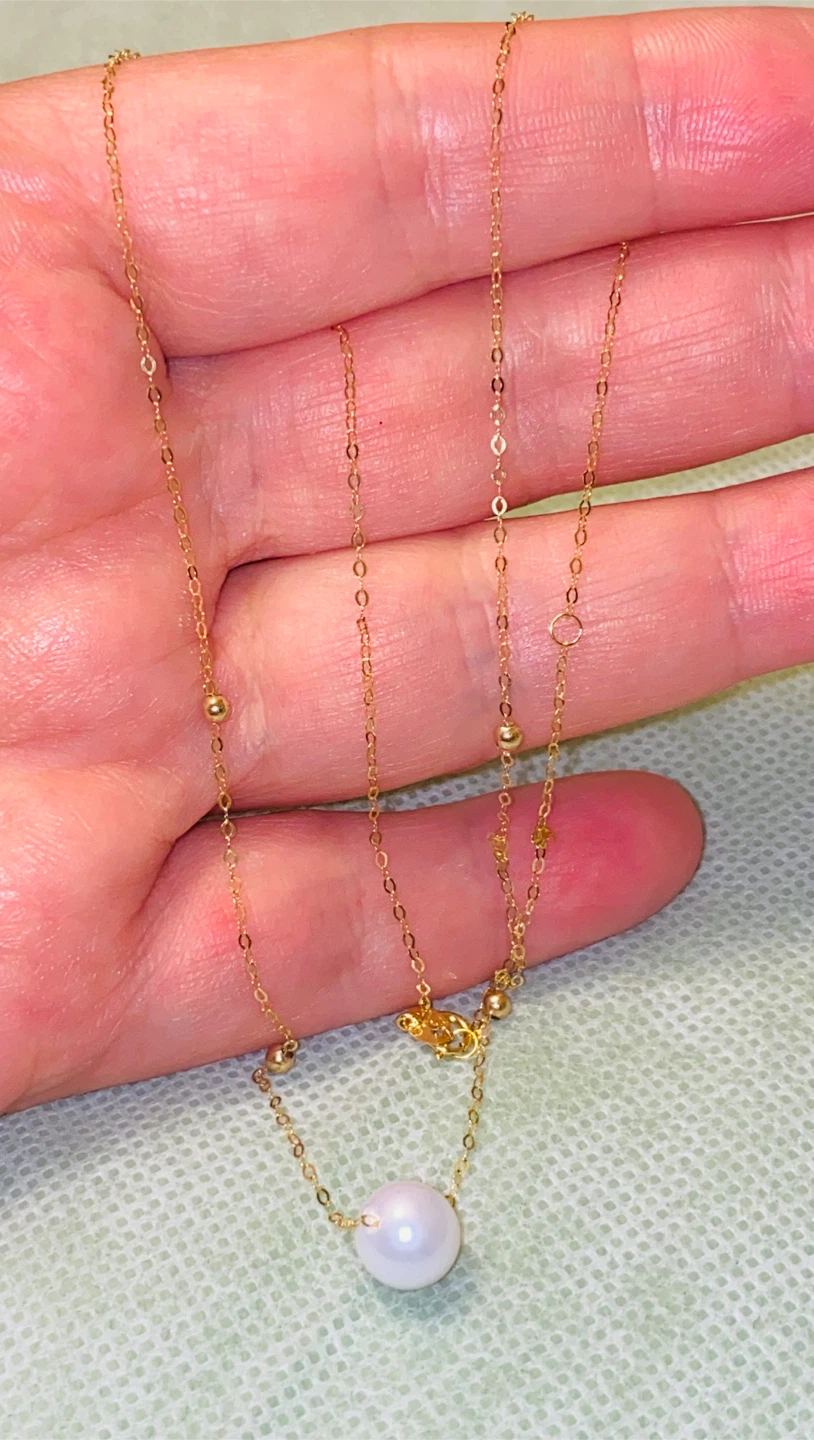 18K (750) Gold Necklace with Pearl