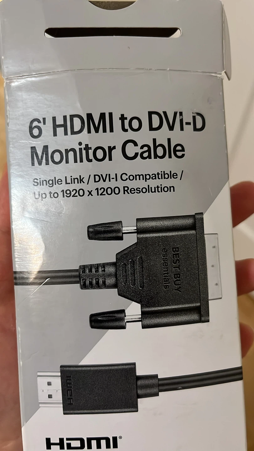 Best Buy Essentials 6' HDMI to DVI-D Monitor Cable