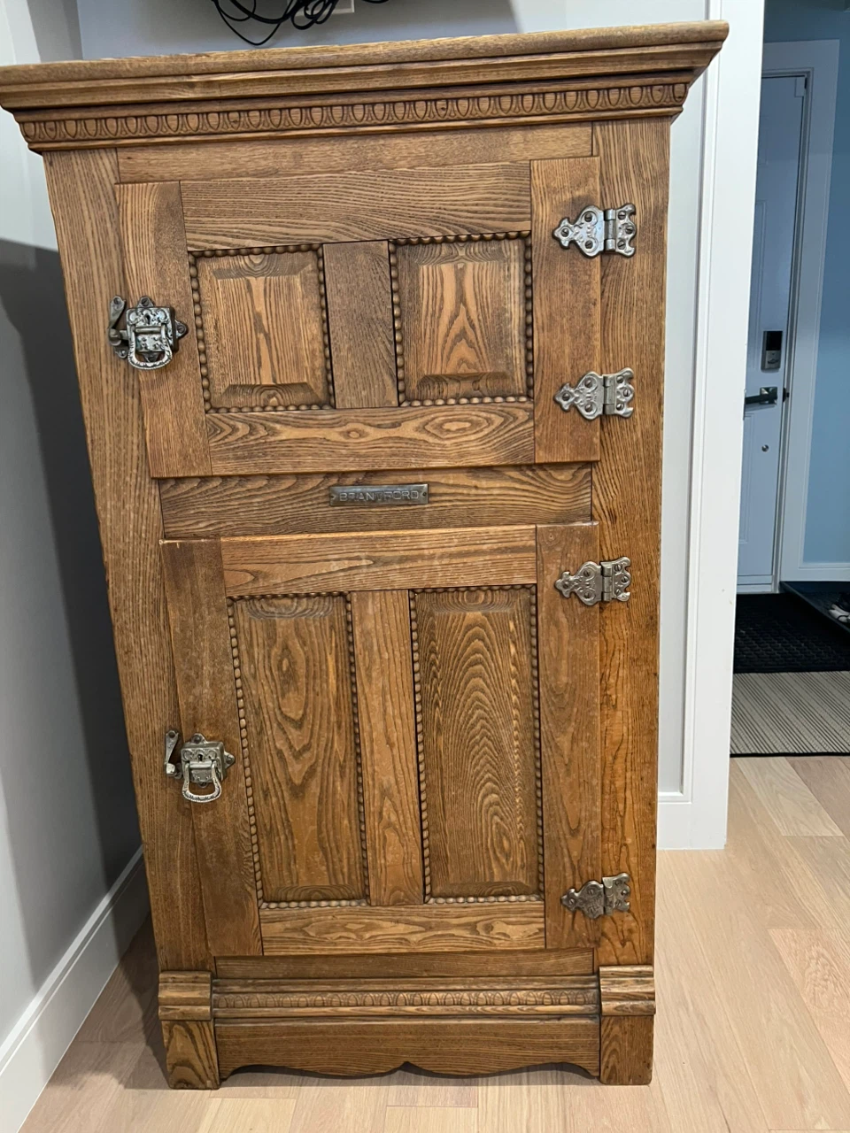 Antique Ice Box Refrigerator