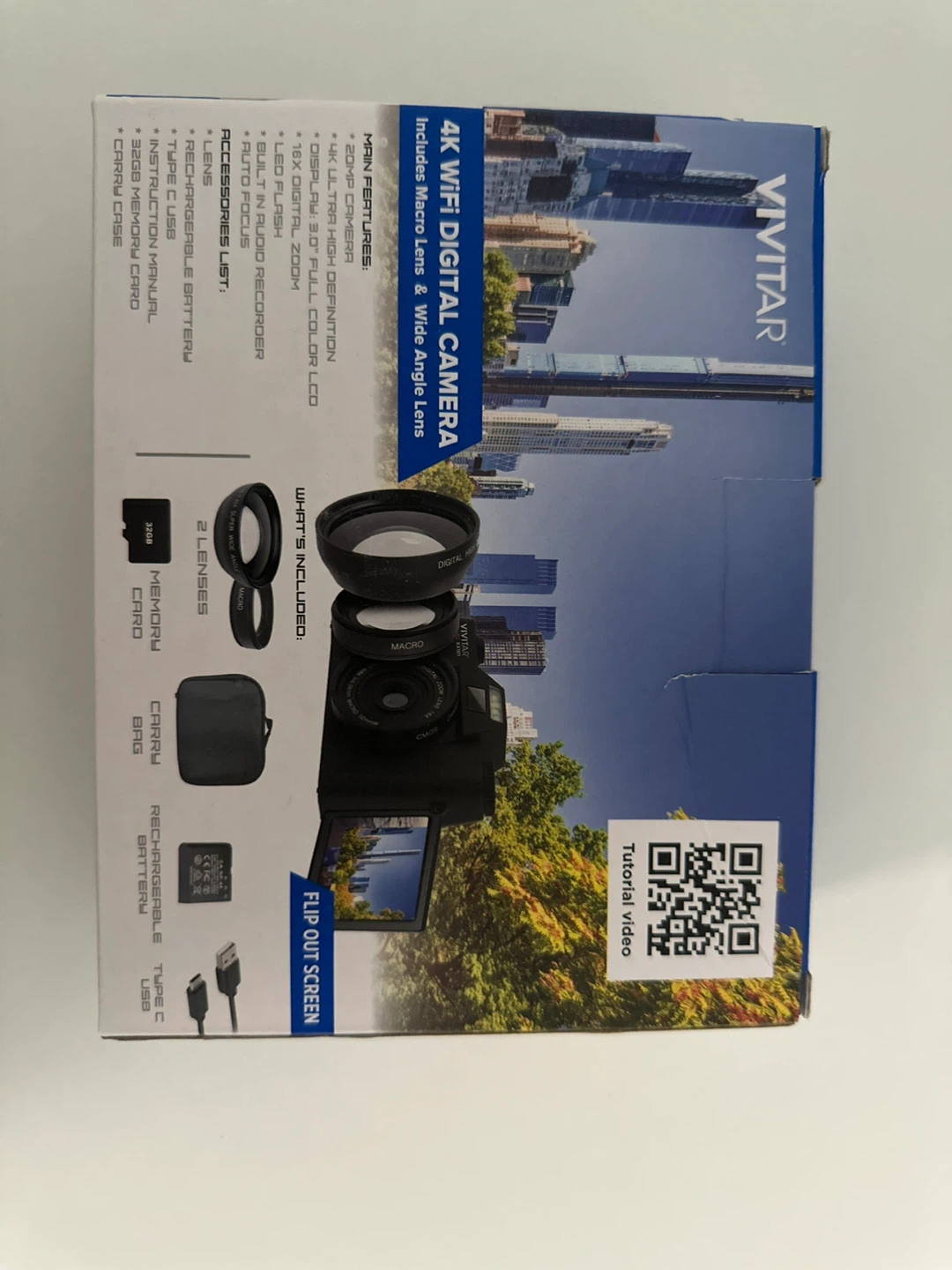 Vivitar 4K WiFi Digital Camera with Macro & Wide Angle Lens - photo 3
