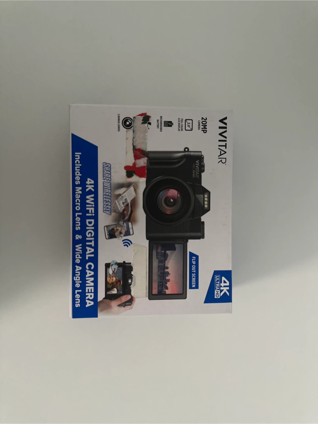 Vivitar 4K WiFi Digital Camera with Macro & Wide Angle Lens - photo 4