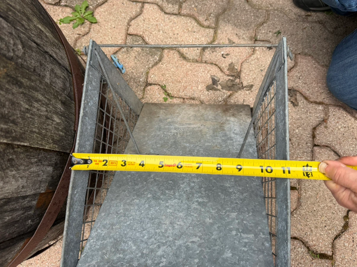 Galvanized Metal Animal Trap Cage - photo 5