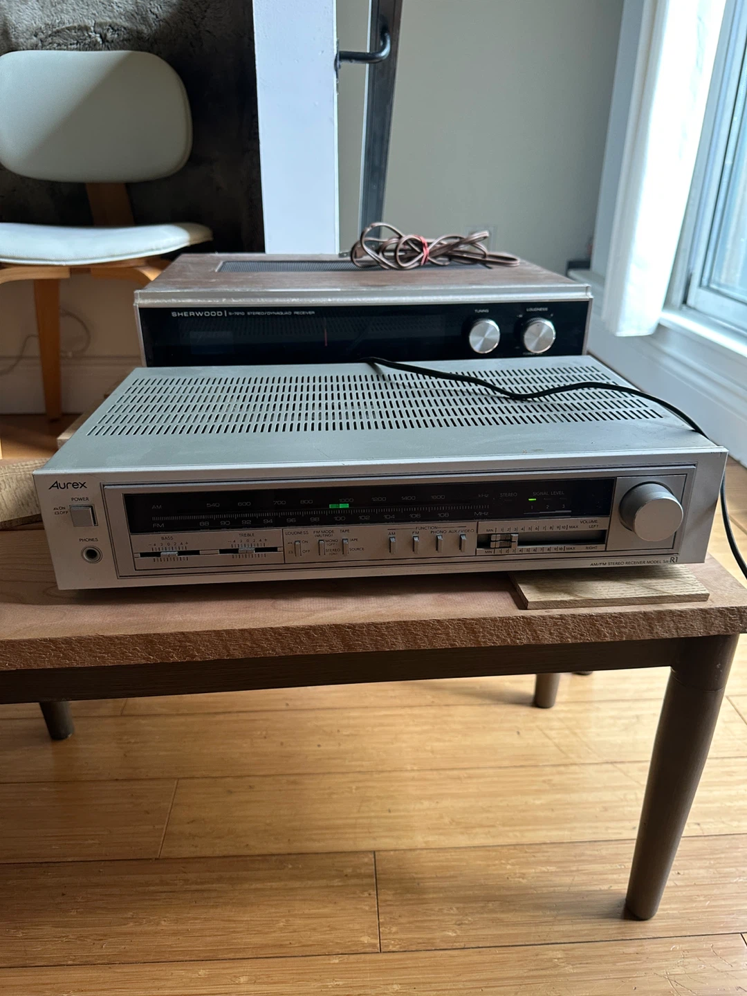 VINTAGE SHERWOOD & AUREX STEREO RECEIVER ANTIQUE AUDIO GEAR - photo 4