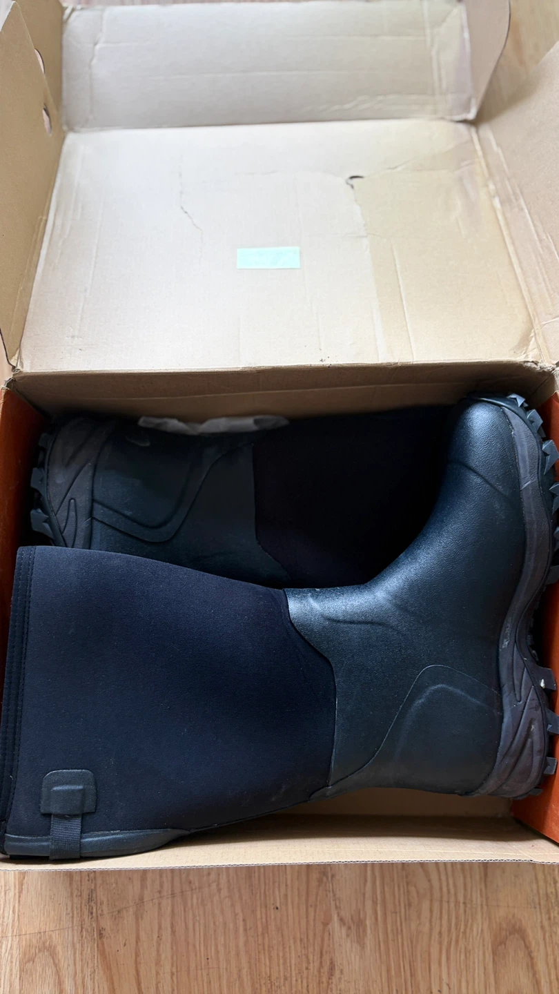 Hisea Men's Black Waterproof Boots