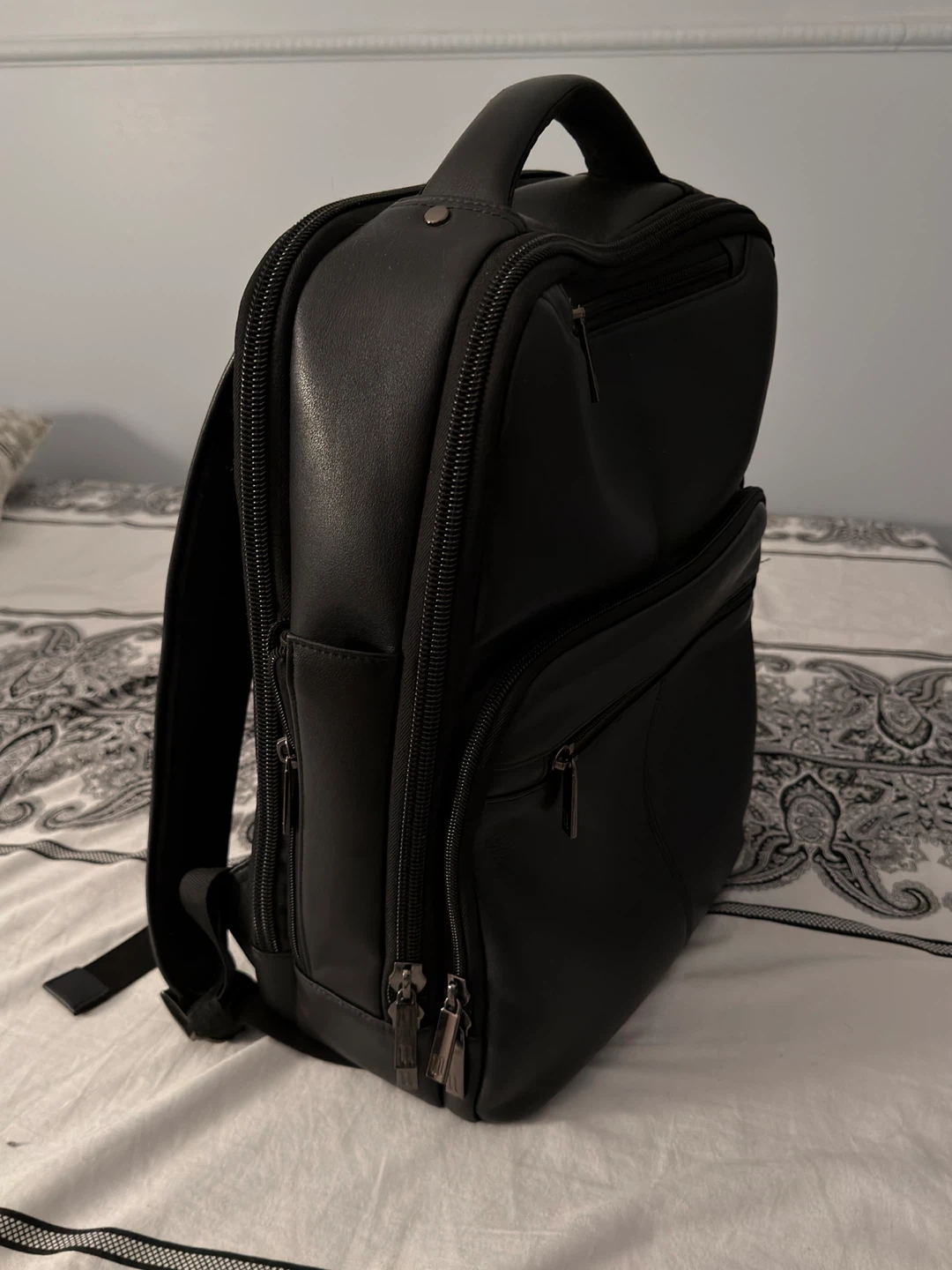 Black Leather Backpack - photo 4