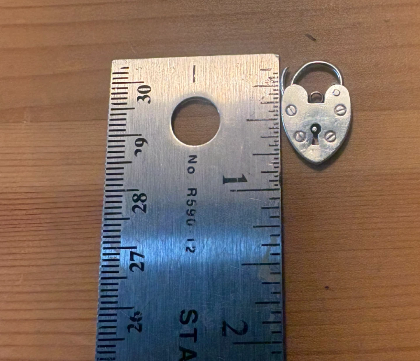 Vintage Sterling Silver Functional Padlock Charm - photo 3