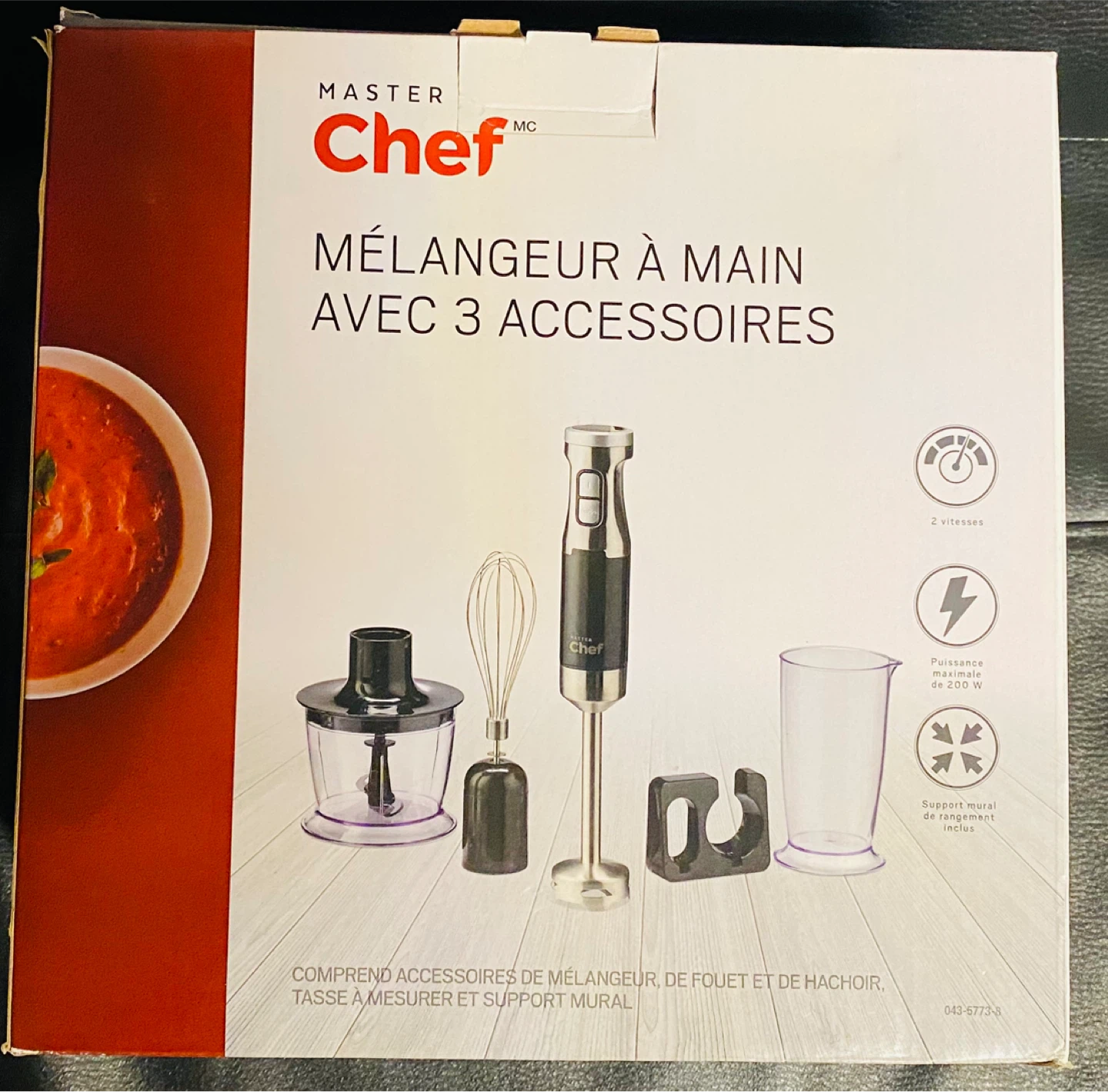 🥣 Brand New Master Chef Hand Blender – 3-in-1 Set