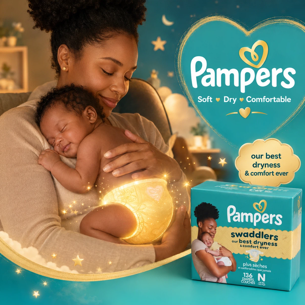 BOX OF DIAPERS