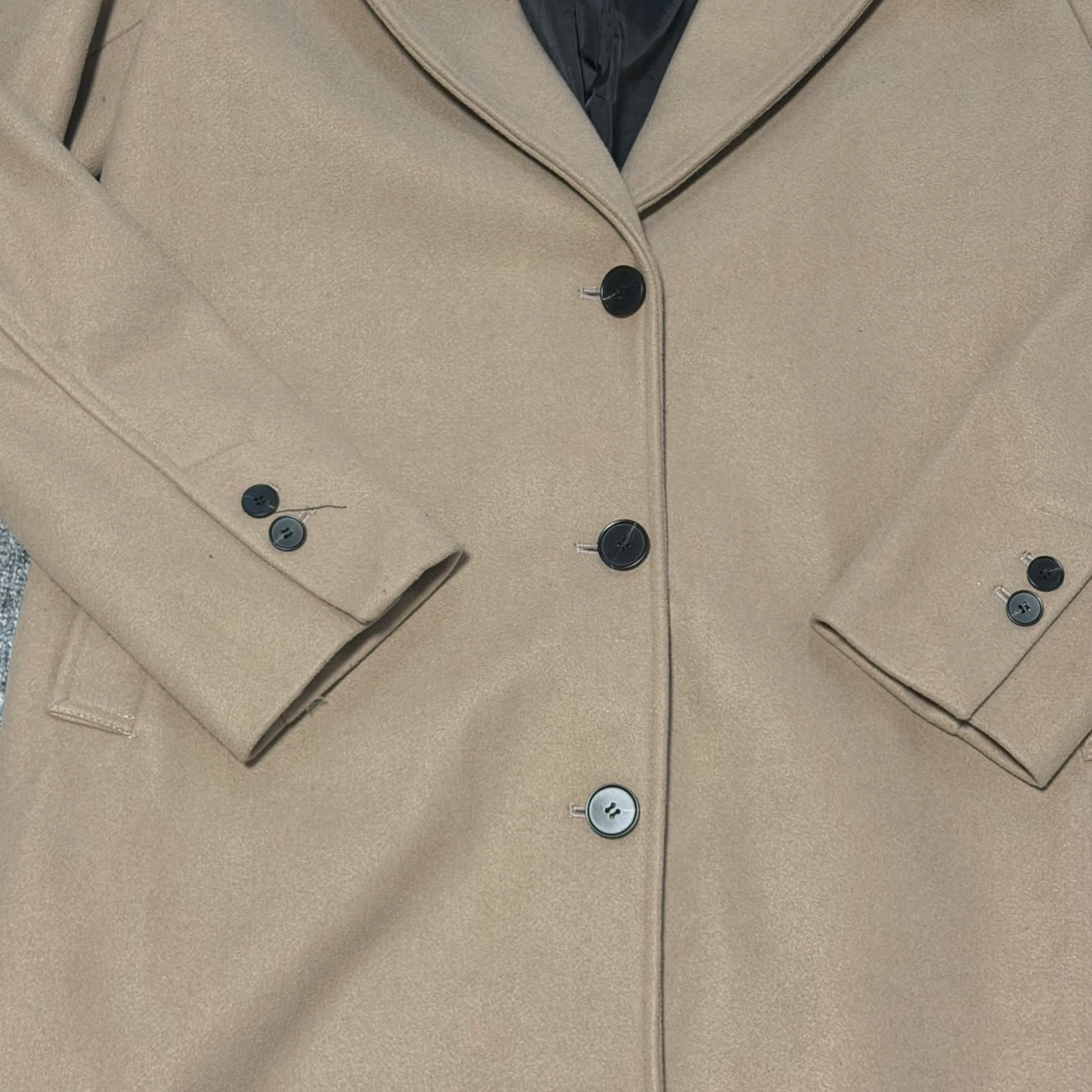 Suzy Women's Camel Wool Blend Long Coat - photo 2