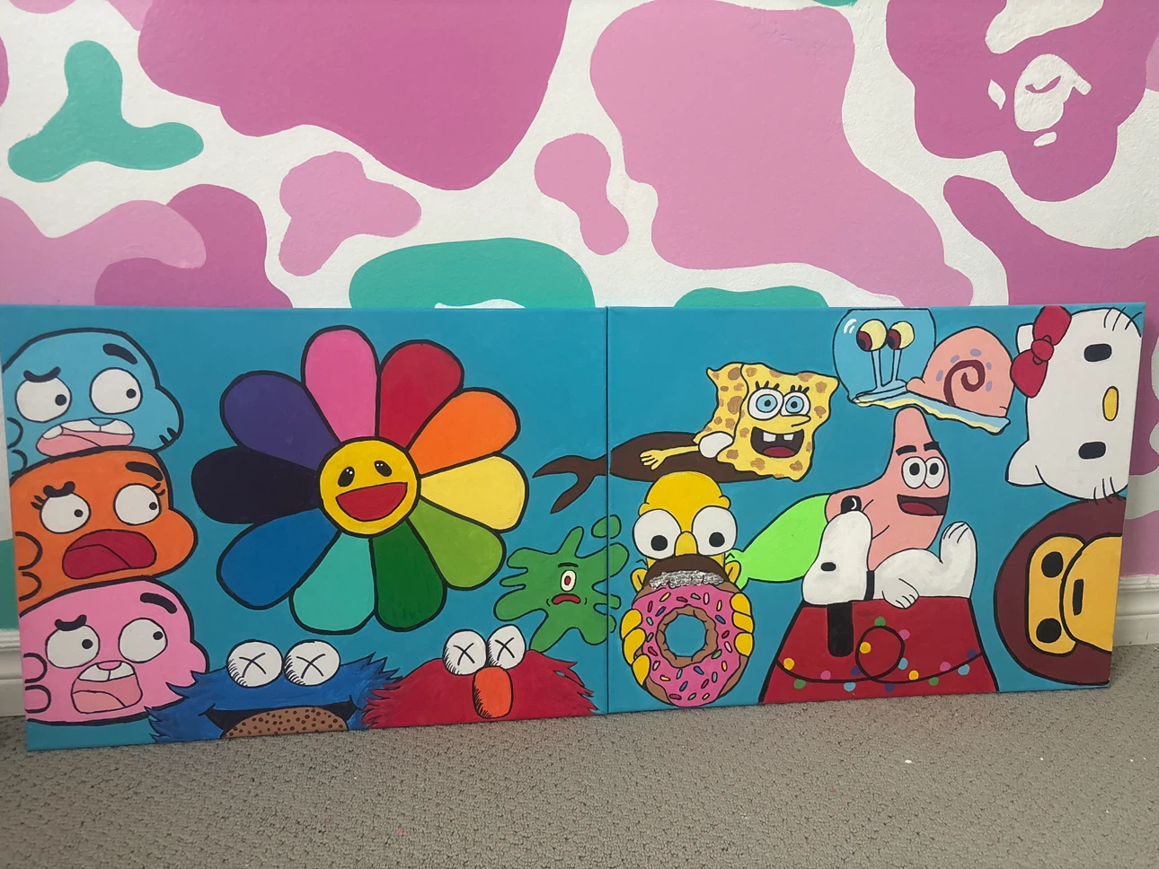 Custom Cartoon Character Canvas Art