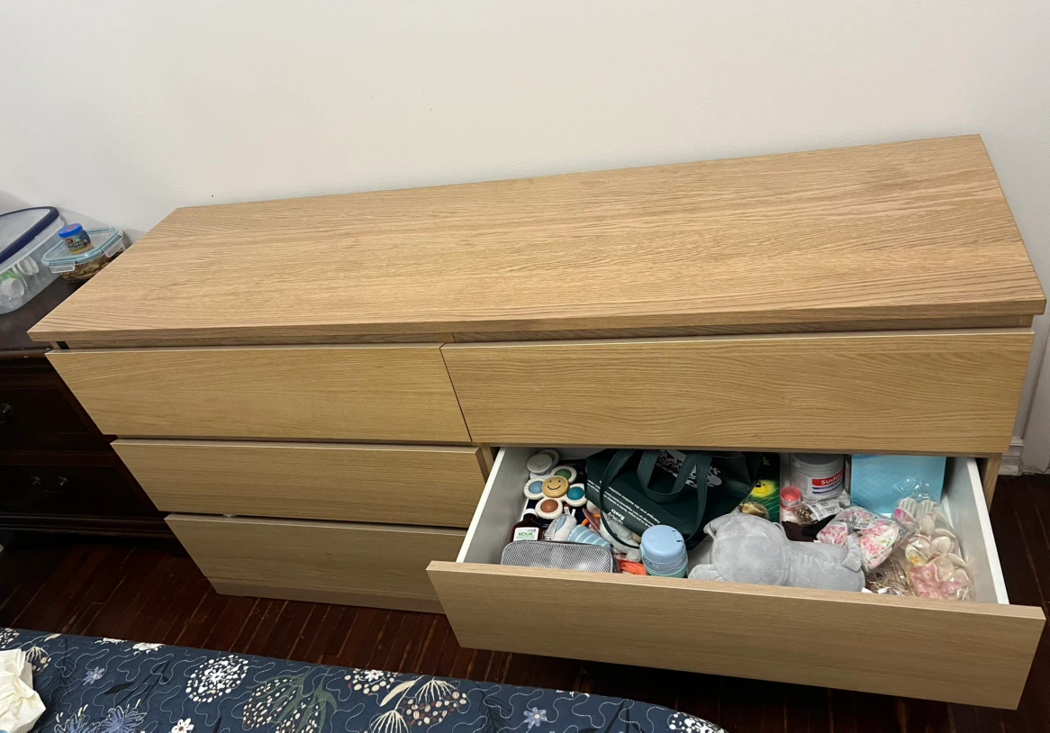 Wooden Dresser with Six Drawers - photo 3