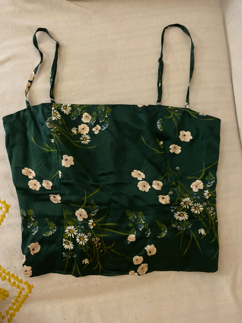 Reformation Floral Smocked Camisole