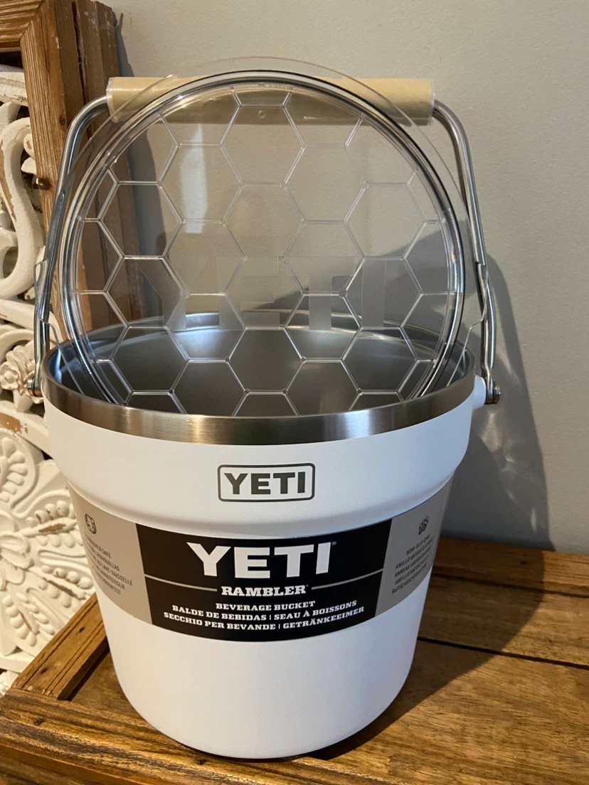New YETI Rambler Beverage Bucket,  Insulated Ice Bucket with Lid - photo 2