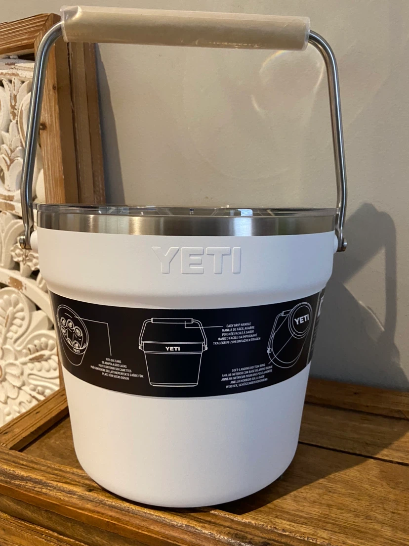 New YETI Rambler Beverage Bucket,  Insulated Ice Bucket with Lid - photo 3