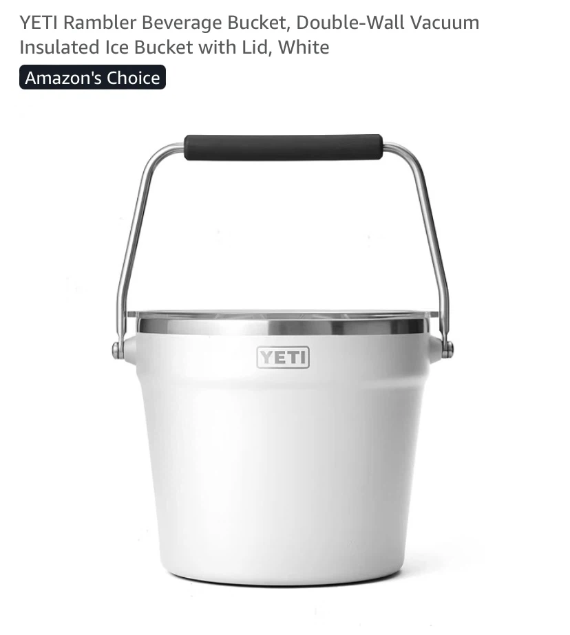New YETI Rambler Beverage Bucket,  Insulated Ice Bucket with Lid - photo 5