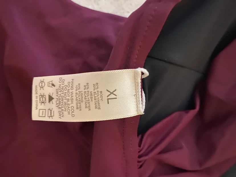 Maroon One-Piece Swimsuit XL - photo 4
