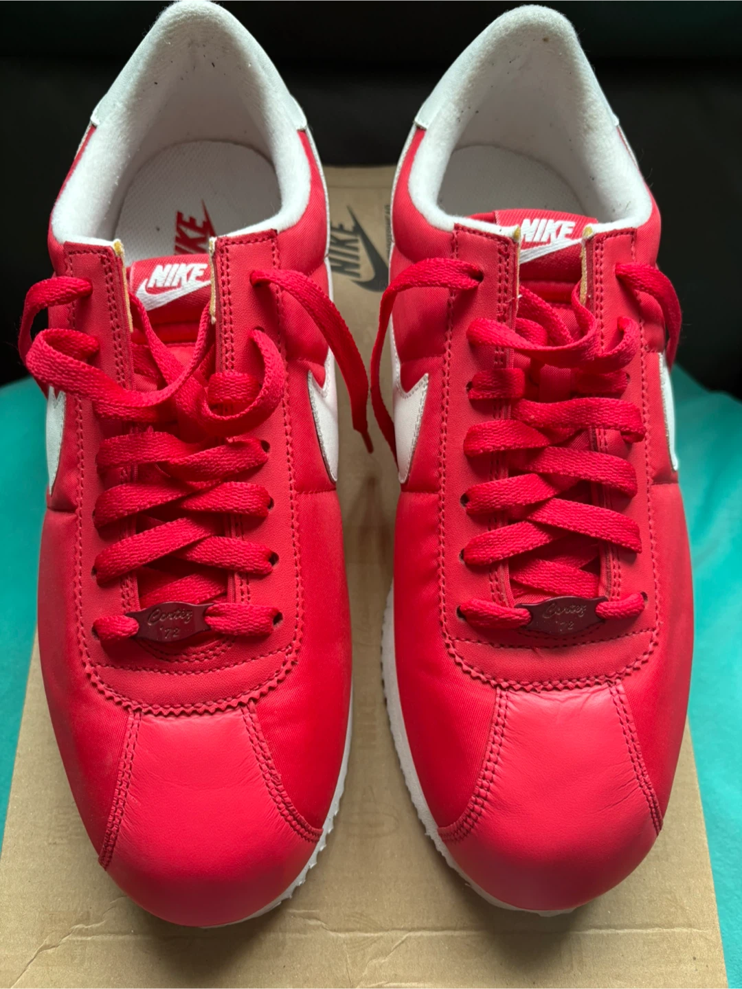 Nike Cortez Red White Sneakers - photo 2