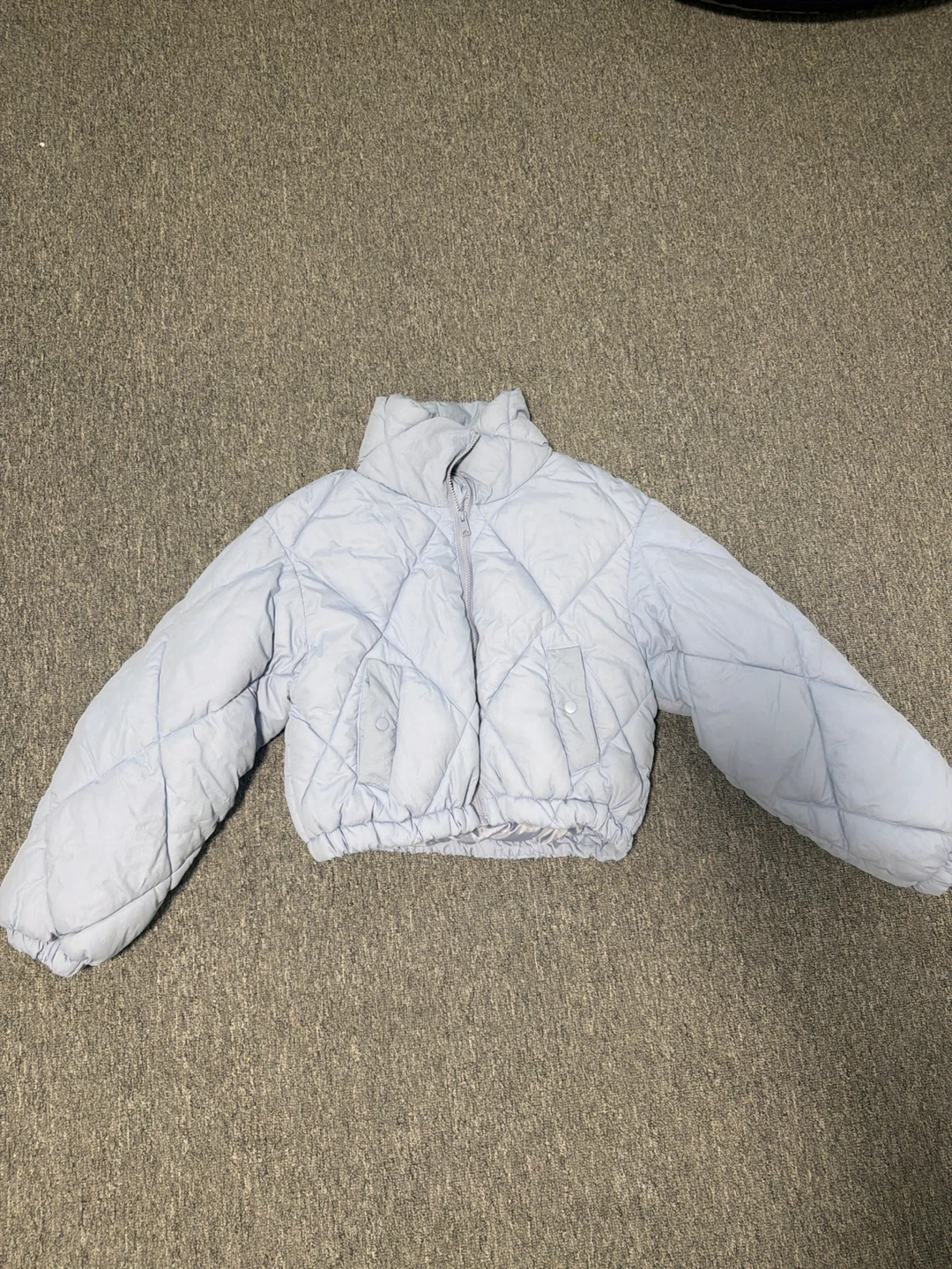 GARAGE Puffer Jacket - Light Blue