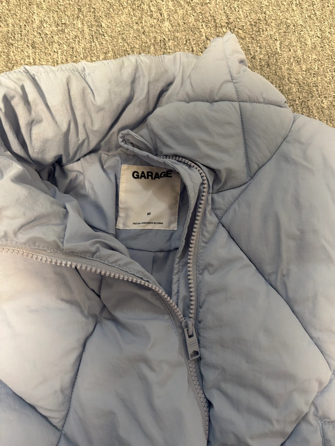 GARAGE Puffer Jacket - Light Blue - photo 2
