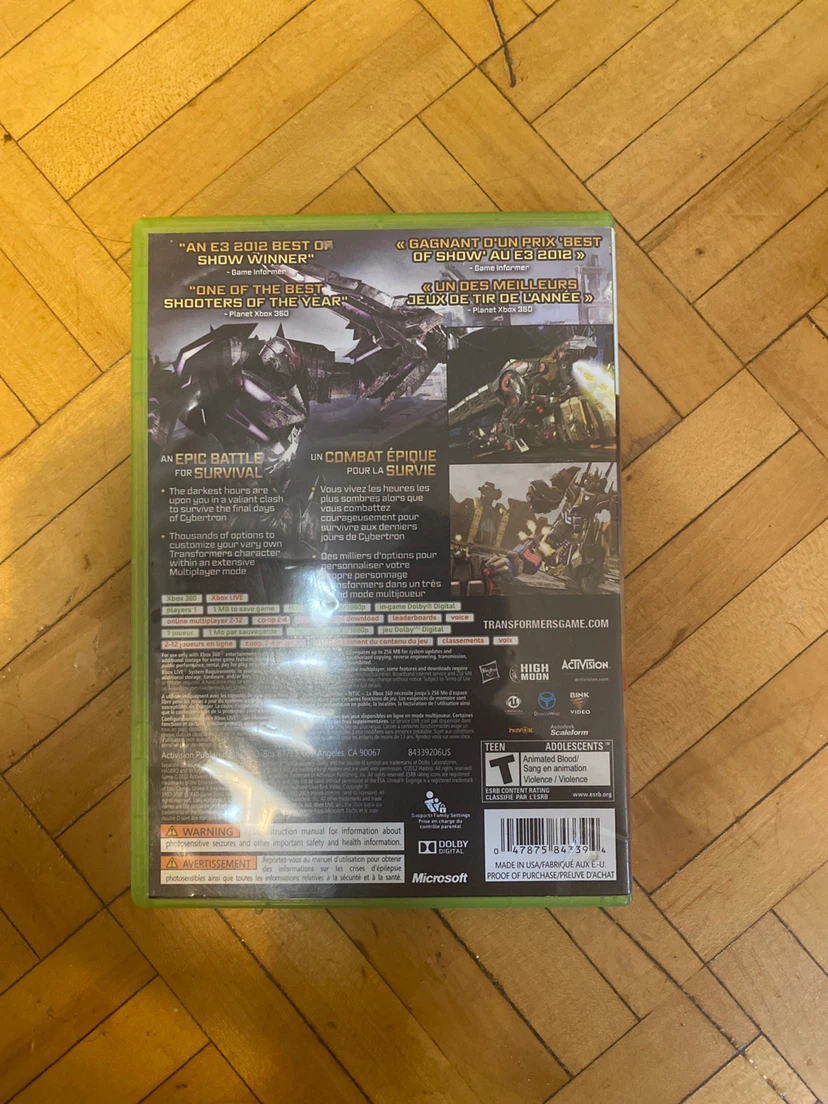 Transformers: Fall of Cybertron Xbox 360 Game - photo 3