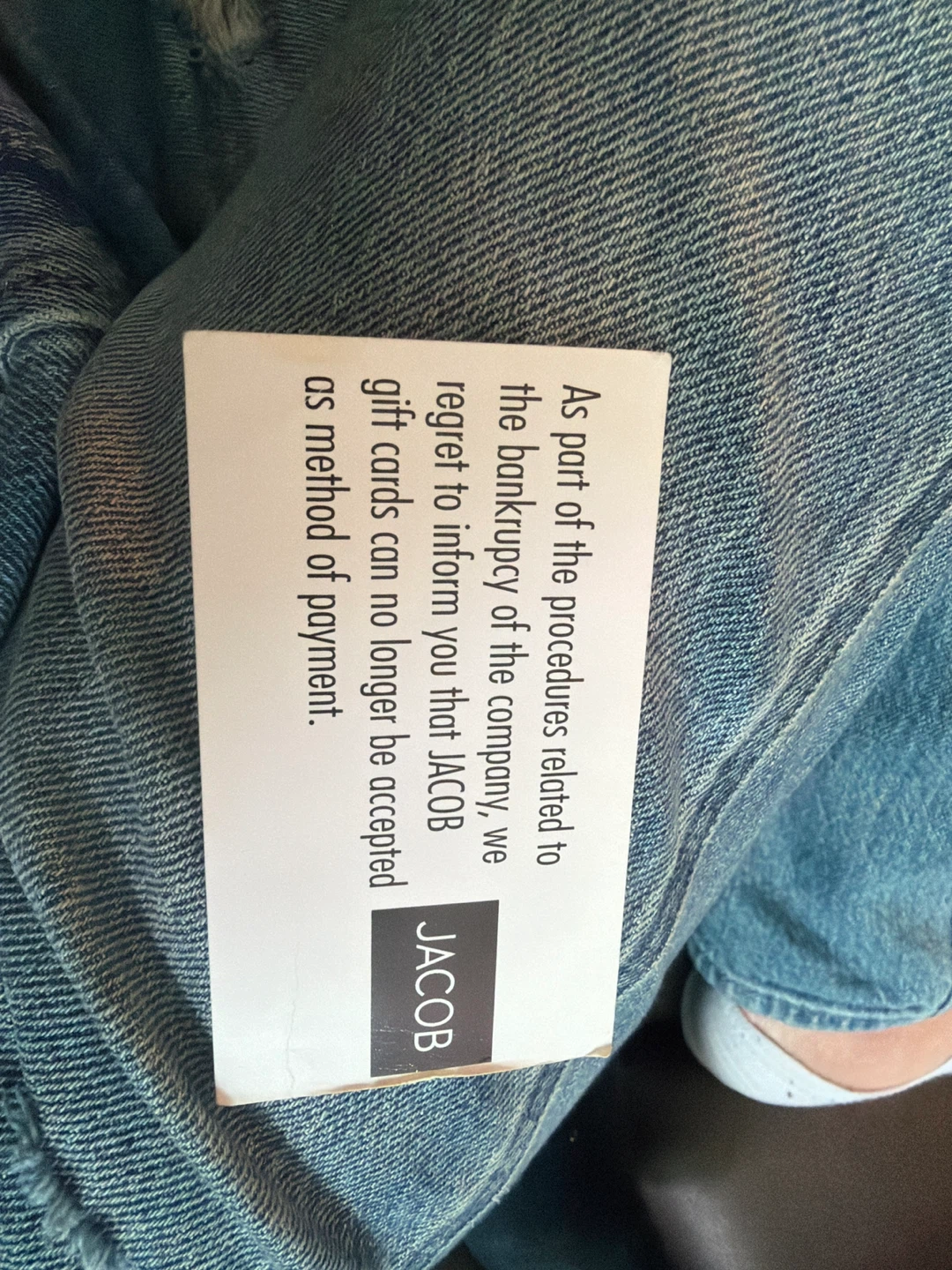 Jacob 50$ gift card - photo 2